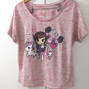 Tokidoki Overwatch D.va Oversize Shirt - XL